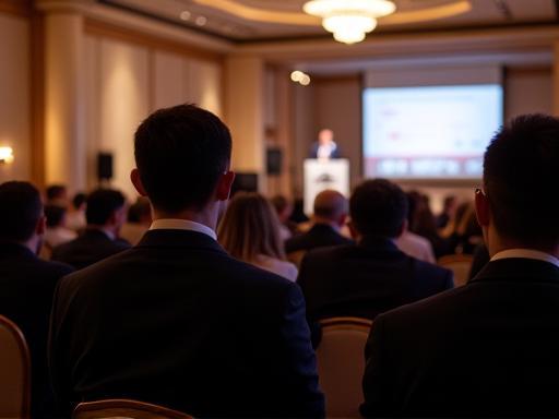 Instantané lors d'une conférence d’entreprise.